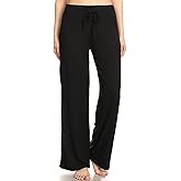 Leggings Depot Women's Drawstring Pajama Pants Wide Leg Casual Comfy Sleepwear for Lounge and Yoga
