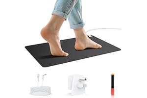 Astarexin Grounding Mat for Sleep, Energy, Support Restful Night – 24"x16" Earthing Mat for Feet, Balance & Wellness – Includes 15ft Cord for Home & Office Use