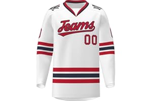 Custom Hockey Jersey Hockey Practice Jerseys Stitched/Printed Name Number,Personanlized Sports Uniform for Men/Youth/Women
