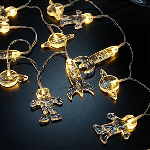 LJM 20 Led Battery Operated Lovely Christmas Space Man String Lights for Indoor Outdoor Decoration for Baby Boy Girl Birthday (Space Man)