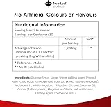 New Leaf Ashwagandha Gummies 1200mg 60 Vegan No Artificial Colours Flavours UK view 6