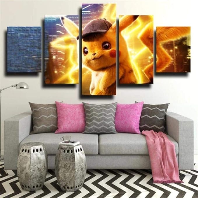 5 imágenes Arte de la pared Sala de estar Decoración del hogar Póster