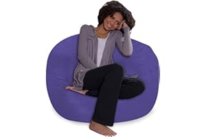 Sofa Sack - Plush, Ultra Soft Kids Bean Bag Chair - Memory Foam Bean Bag Chair with Microsuede Cover - Stuffed Foam Filled Furniture and Accessories for Kids Room - 2' Purple