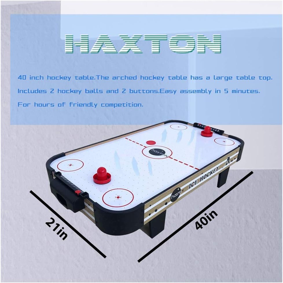 haxTON Air Hockey Table Accessories Sets with 4 Size Pucks and 2 Plastic Lightweight Goalies Replacement Accessories for Air Hockey Game Tables (Mini air Hockey Table) : Sports & Outdoors