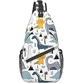 QISENTIS Casual Sling Bag Crossbody Shoulder Backpack Gym Sports Travel Hiking Daypack Chest Bag Small Backpack for Women Men