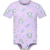 Landofgenie Men Short Sleeve Bodysuit Pajama Print Bodysuit One Piece Pajamas Rompers Basic Onesie