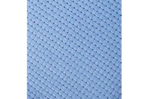 KCS 19" x 28" 11CT Counted Cotton Aida Cloth Cross Stitch Fabric (Light Blue)