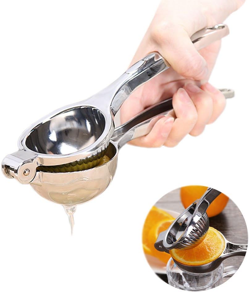 Lemon Squeezer, Large Size Manual Juice Extractor Stainless Steel Hand Press Lime Citrus Fruit Juicer