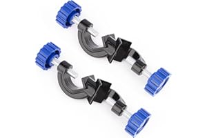 FunChem 2-Pack Adjustable Bosshead Clamp Holder, Heavy Duty Lab Stand Clamp Holder Boss Head Clamp Aluminum Alloy Body Rods u