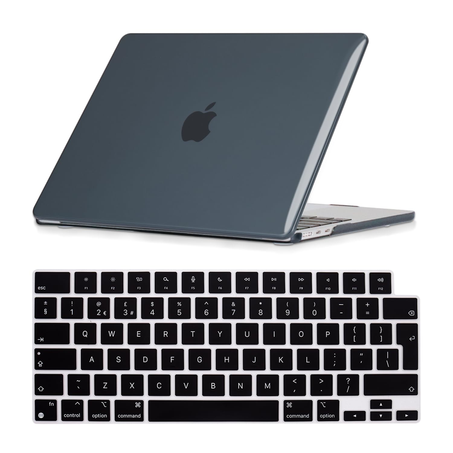 Se7enline Compatible with Mac Air 15 inch Case 2025 2024 2023 Hard Laptop Cover for MacBook Air 15.3-inch M4 M3 M2 Chip Model A2941/A3114/A3241 &Keyboard Protective Cover, Crystal Black