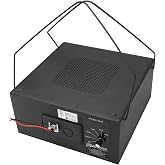 Atlas Sound M1000 - 8" Dual Cone Sound Masking Speaker with 70.7V-4W Transformer and Enclosure (Black, Single)