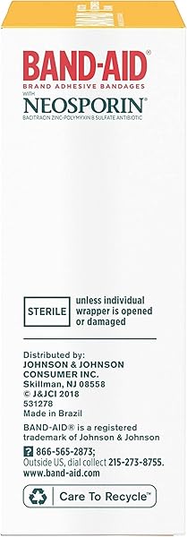 BAND-AID BRAND ADHESIVE BANDAGES INFECTION DEFENSE WITH NEOSPORIN ANTIBIOTIC OINTMENT, PACK OF ASSORTED SIZES, FOR WOUND CARE AND FIRST AID, 20 CT