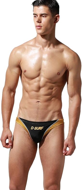mens shiny swimwear