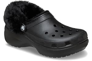 Crocs Women's Classic Platform Fuzz-Lined Clogs