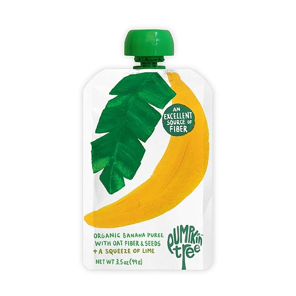 PUMPKIN TREE ORGANICS FRUIT SNACK POUCH, BANANA +...