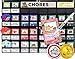 NEATLINGS Chore Chart System | Reward Responsibility | Customize for 1-3 Kids | 76 Unique Chores! (Purple, Pink, Light Blue - Chart for up to 3 Children)
