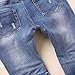 KIDSCOOL SPACE Baby Ripped Jean,Toddler Elastic Distressed Waist Denim Pants,6-12 Months
