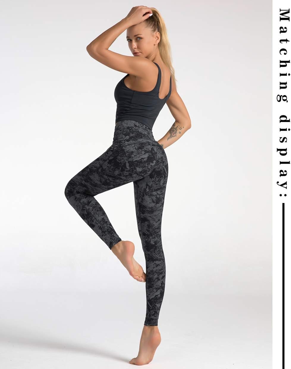 Dragon Fit Compression Yoga Pants Power Stretch Workout Leggings with High Waist Tummy Control: Clothing