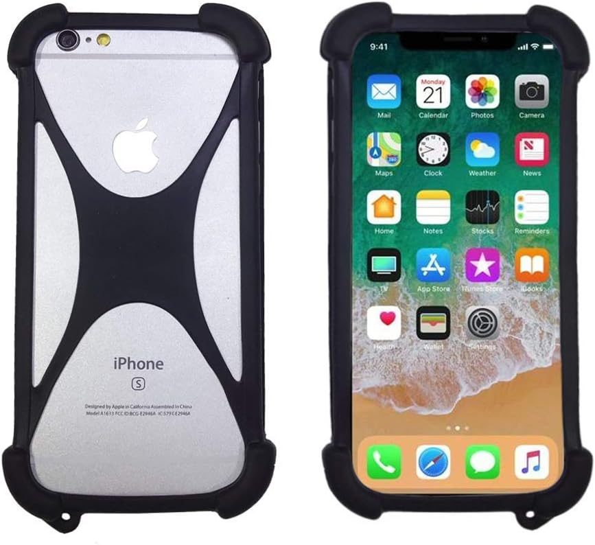 ABCTen Soft Phone Case for TP-LINK Neffos C5L Y5L Y5 Y50 N1 X1 X9 C5 Max C7 C9 C9A C7A C5A C5S P1 Shockproof Bumper Cover Flexible Silicone Case for Doopro P1 P2 P3 P4 P5 C1 Pro(Black)