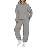 KANSOON Sweatsuits for Women Set 2 Piece Outfits Long Sleeve Hoodie Oversized Sweatshirt Jogger Pants Casual Tracksuit Sets