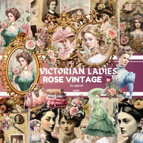 Victorian Lady Scrapbook Paper: Decorative Sheets Double Sided