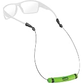 Chums Orbiter Float Eyewear Retainer, Cable Glasses Strap | Made in the USA, Floats Sunglasses up to 35g (12 oz) - Lightweight Stainless Steel Cable Sunglass Strap