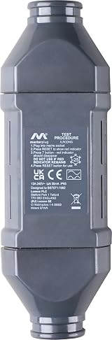 Masterplug Non-Latching Safety RCD Inline Protection 3120W 240V AC IP65 Wired view 3