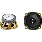 Gikfun 3” 4Ohm 20W Full Range Audio Speaker Stereo Woofer Loudspeaker for Arduino Replacement DIY (Pack of 2pcs) EK2173