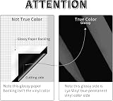 Lya Vinyl Permanent 12in x 4ft Black Self Adhesive Vinyl Roll for Cricut view 3