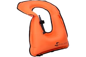 OMOUBOI Snorkel Vest for Adults Swim Vests Inflatable Snorkeling Jackets for Diving, Snorkeling, Swimming Safety (Suitable for 100-220 lbs)