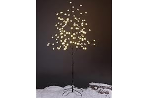Lightshare Cherry Blossom Tree 5FT 128 LED Lighted Tree for Decoration Inside and Outside, Home Patio Wedding Festival Christmas Decor, Warm White