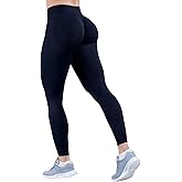 Wavar Hidden Butt Scrunch Leggings for Women Butt Lifting Low Waisted Gym Yoga Pants with Tummy Control