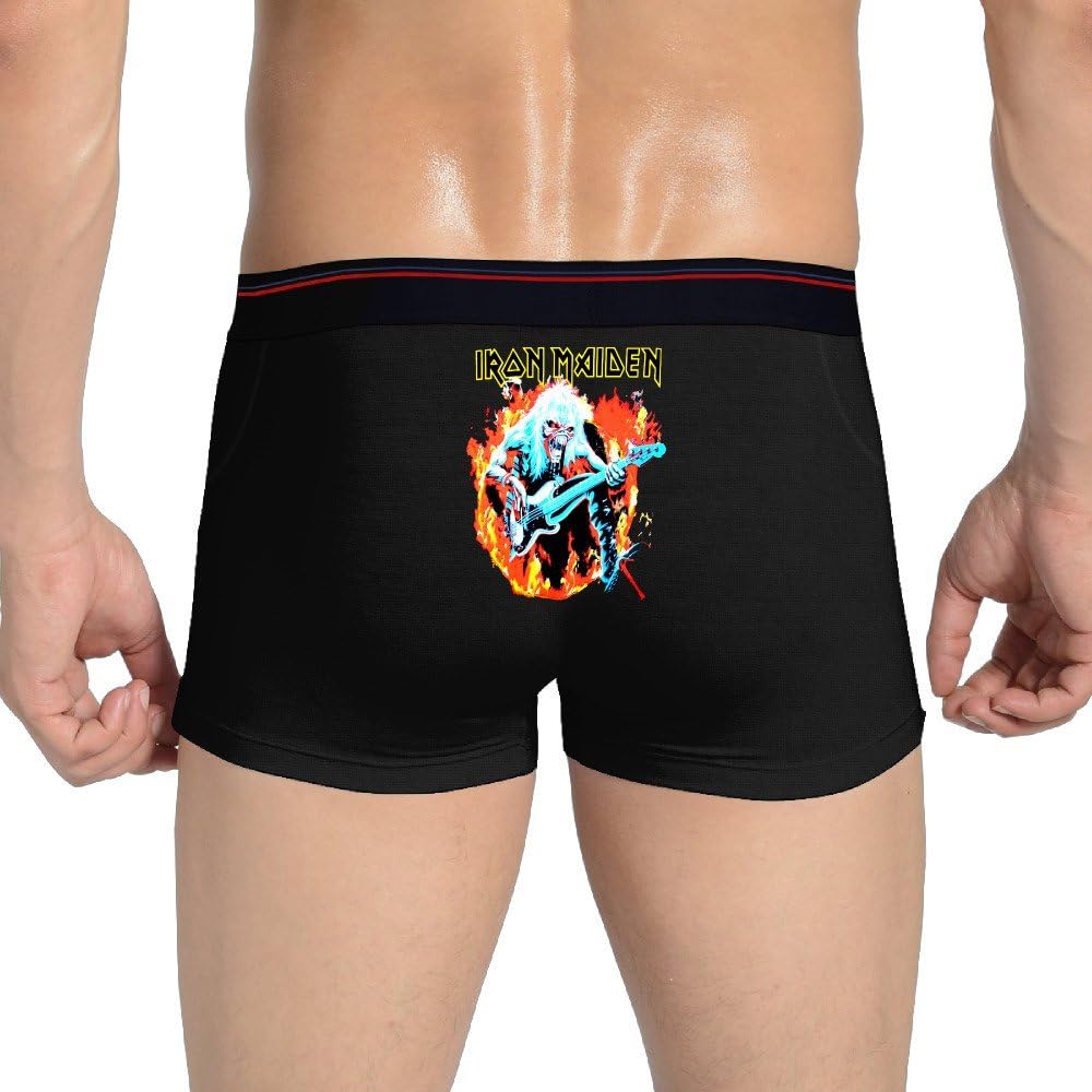 Iron Maiden Steve Harris Metal Rock Man Boxer Briefs Sheer Panties