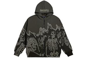 PZLDEYTAY Zip Up Hoodies Womens Men Jackets Loose Fit Y2k Star And Cross Graphic Print Sweatshirts Gothic Oversized Jackets