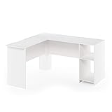 Furinno Indo L-Shaped Computer Desk with