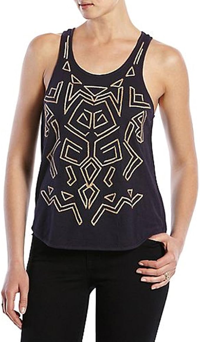 lucky brand embroidered tank top
