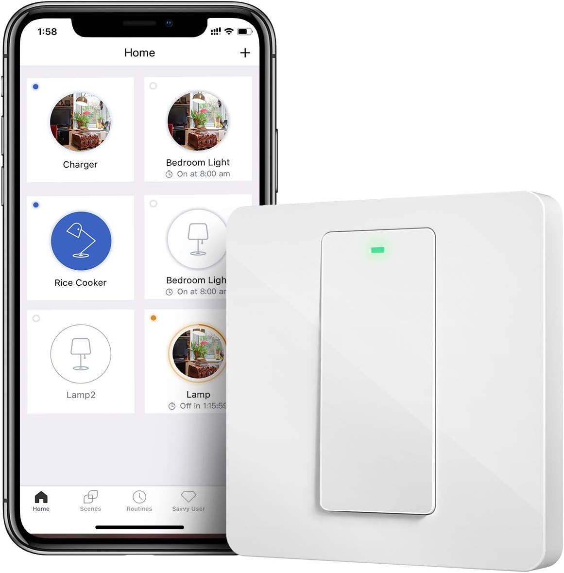 google home 1 light on