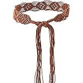 ILuvatar Women's Bohemian Style Rope Braid Waist Belt U33