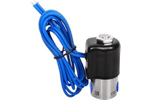 FIRELOOP 1/8" NPT Stainless Steel Nitrogen Electric Solenoid 12VDC Normally Closed VITON(Nitrogen-Blue)