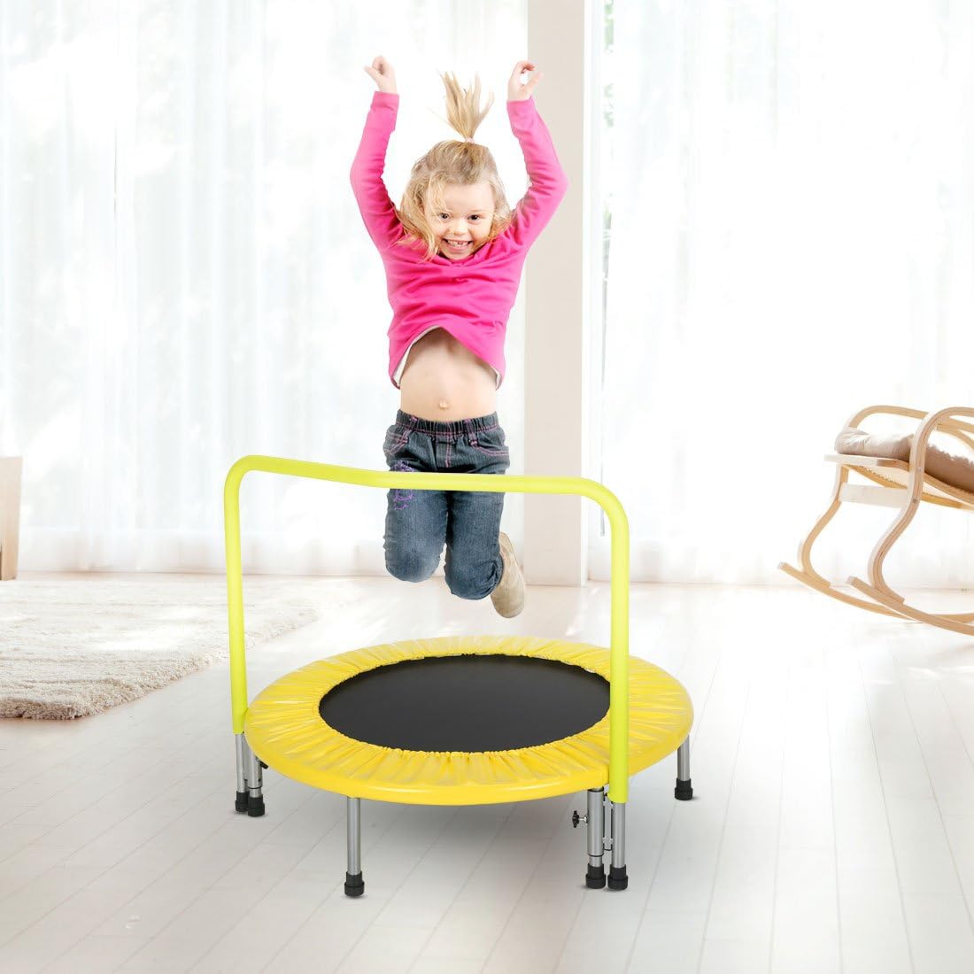 Jack's household Children Junior Trampoline Toddler Bouncer with Handle