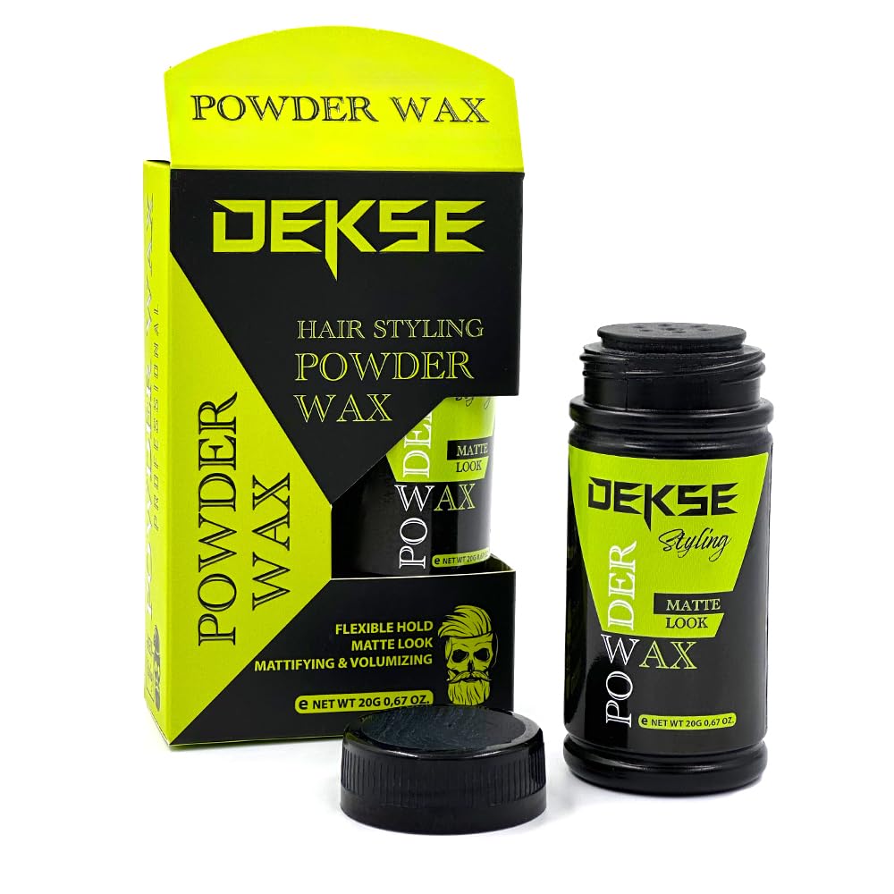 Dekse Powder Wax 20 g | Hair Powder | Mattifying Volume Powder Wax | Hair Volume Magic Powder | 20 g - (Pack of 1)