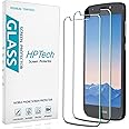 HPTech (2 Pack) Designed for Motorola (Moto E5 Play) Tempered Glass Screen Protector, 9H Hardness, Easy to Install, Bubble Free