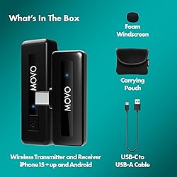 Movo Wireless Mini UC USB-C Wireless Microphone for