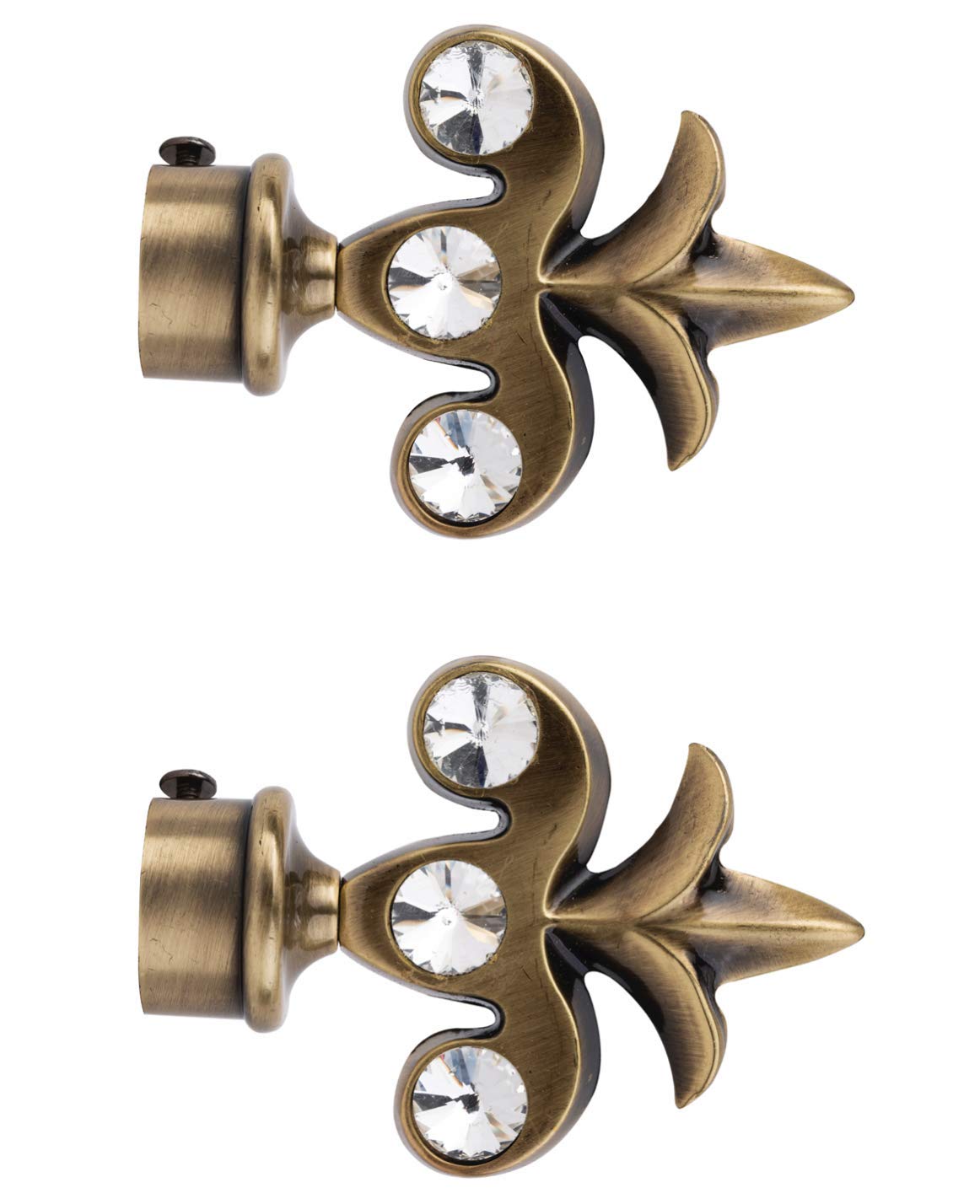 Buy Casagold Studded Anchor Antique Brass Curtain Finials Without Support Sacbaa07 Curtain Brackets Set Holders Pack Of 2 Pcs Online At Low Prices In India Amazon In