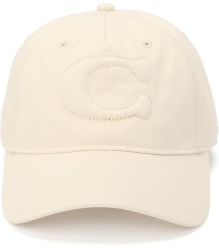Sculpted C Signature Canvas Baseball Hat, Cotton, Lightweight, Pull-On Buy COACH White Sculpted C Baseball Hat from Next USA main image 3