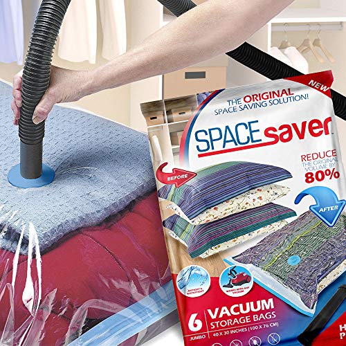 Spacesaver-Premium-Vacuum-Storage-Bags-80-More-Storage-Hand-Pump-for-Travel-Double-Zip-Seal-and-Triple-Seal-Turbo-Valve-for-Max-Space-Saving-Jumbo-6-Pack