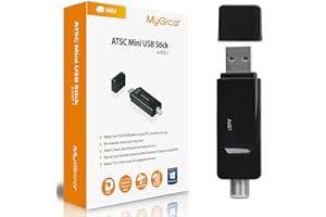 Mygica Analog USB TV Tuner Card Antenna, Recast ATSC HD Digital External HDTV Tuner Stick Dongle Adapter for Window, Linux, M