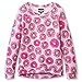 Girl's Sweater Donuts Sprinkles Print Pullover Long Sleeve Top Pink