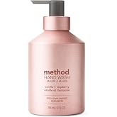 Method Premium Gel Hand Wash, Vanilla + Raspberry, 12 Ounce, 1 pack, Packaging May Vary
