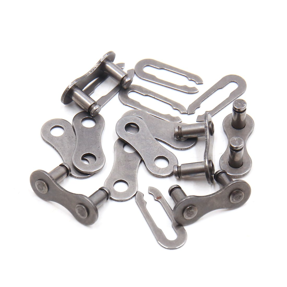 Sourcingmap 5Pcs Metal Chain Master Link Joint Clips Connectors for MTB Bike Bicycle